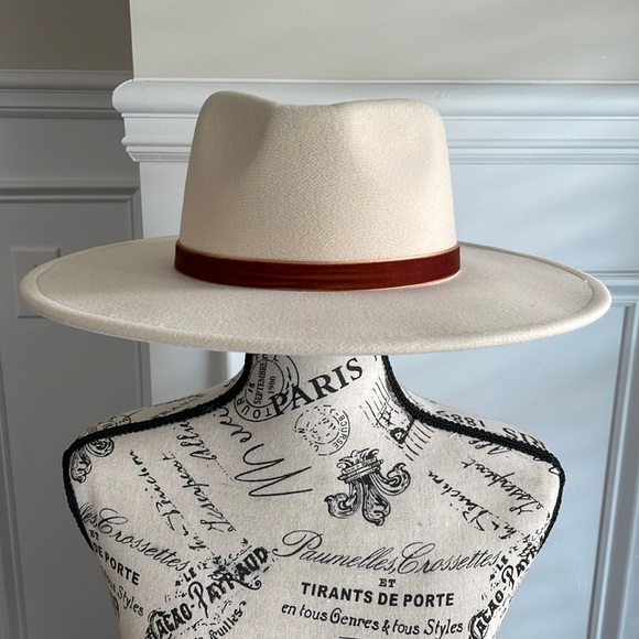 Accessories Cream Fedora Hat Poshmark
